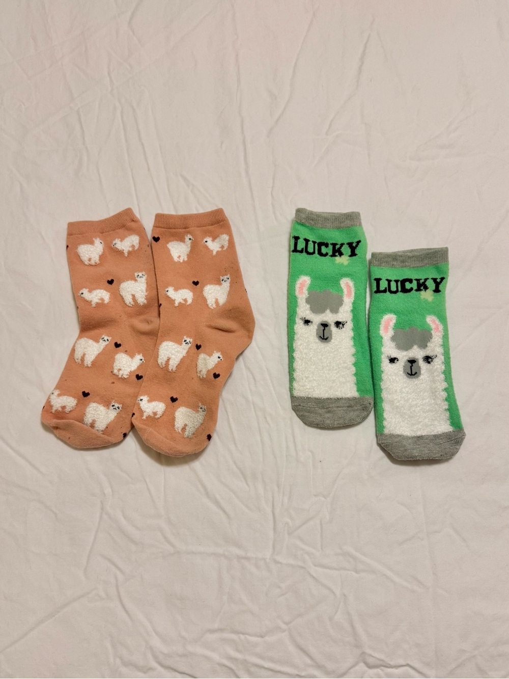 TWO Pairs of Llama Crew Socks